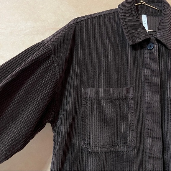 Aritzia The Group Babaton Graydon Shirt Jacket Corduroy Button Up Shacket Size S - Picture 6 of 10